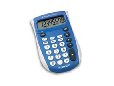 LOMMEREGNER TEXAS TI-503SV 8-CIFRET DISPLAY BATTERIDREVET 