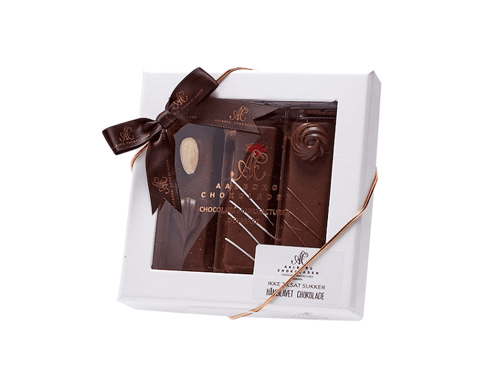 AALBORG CHOKOLADEN MARCIPAN STÆNGER 3 STK. UDEN TILSAT SUKKER 120GR. 11022 