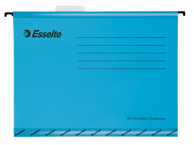 HÆNGEMAPPE ESSELTE STANDARD A4 BLÅ MED KLAR FANE PENDAFLEX 90311 