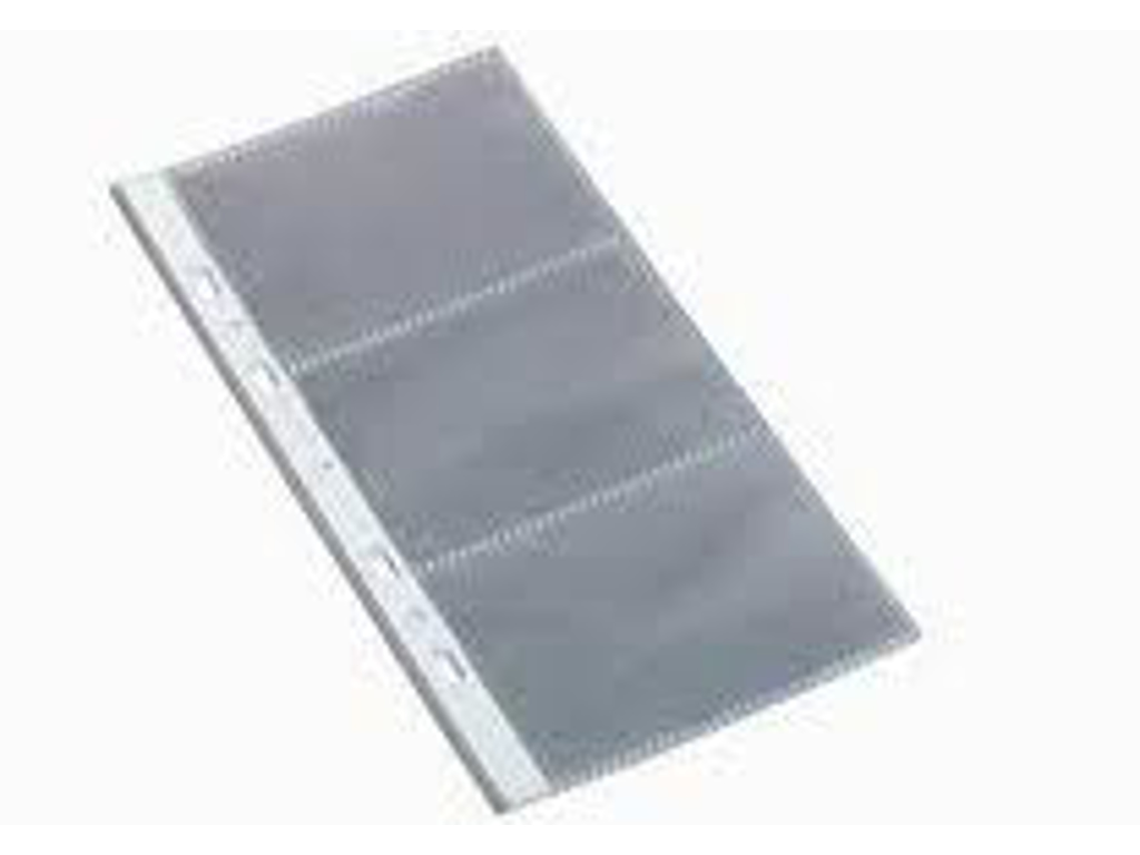 VISITKORTLOMME AB 12 X 24 CM. TIL 8 VISITKORT, PK. MED 10 STK. 100400367