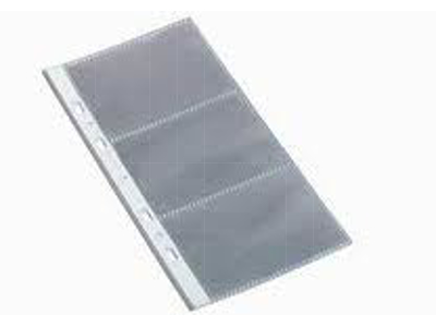 VISITKORTLOMME AB 12 X 24 CM. TIL 8 VISITKORT, PK. MED 10 STK. 100400367