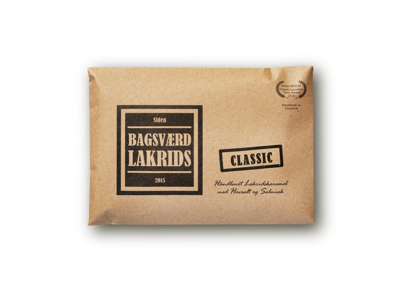 BAGSVÆRD LAKRIDS 160GR. CLASSIC HAVSALT OG SALMIAK GLUTENFRI 