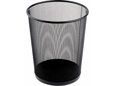 PAPIRKURV TRÅD METAL SORT 18 L 730010 