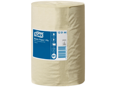 AFTØRRINGSPAPIR TORK BASIC M1 GUL 115M KARTON MED 11 RULLER 120144 