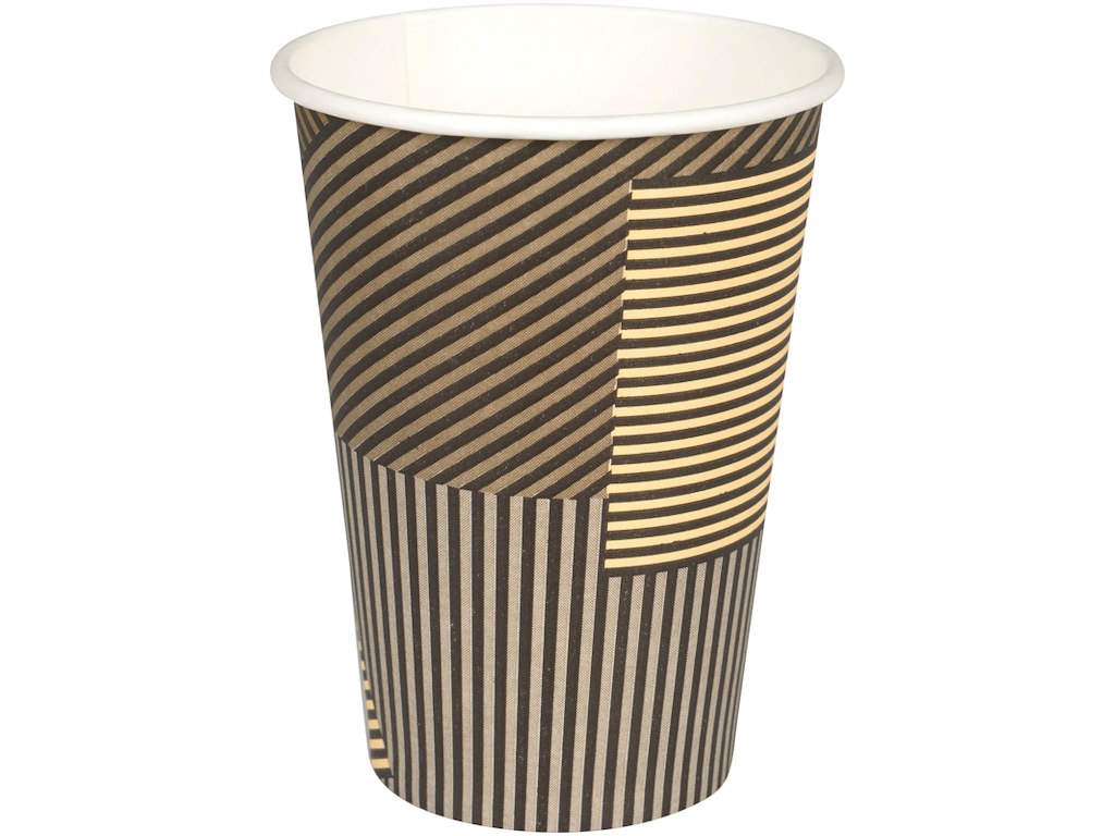 KAFFEBÆGER ABENA CASTRO 11,5CM Ø8CM 33/36CL. BRUN PAP/PE PS. A 50 STK. 