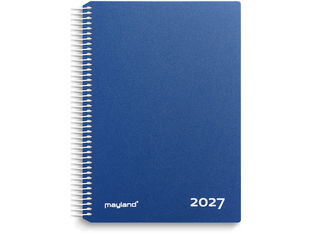 KALENDER MAYLAND 2027 27218020 TIMEKALENDER BLÅ PP-PLAST 24,2X18,5CM