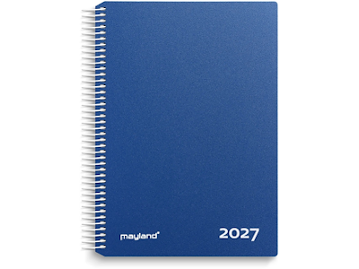 KALENDER MAYLAND 2027 27218020 TIMEKALENDER BLÅ PP-PLAST 24,2X18,5CM