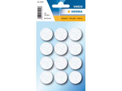 FILTSKÅNER SORT EL. HVID, Ø22MM PK. A 12 STK./ Ø28MM PK. A 8 STK. 