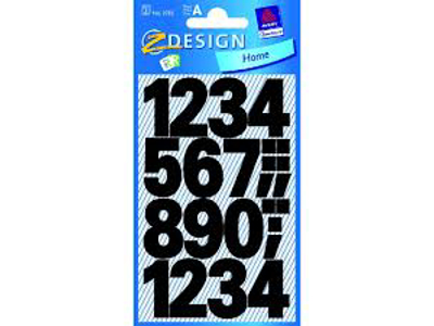 TAL 0-9, 25 MM. SORT  