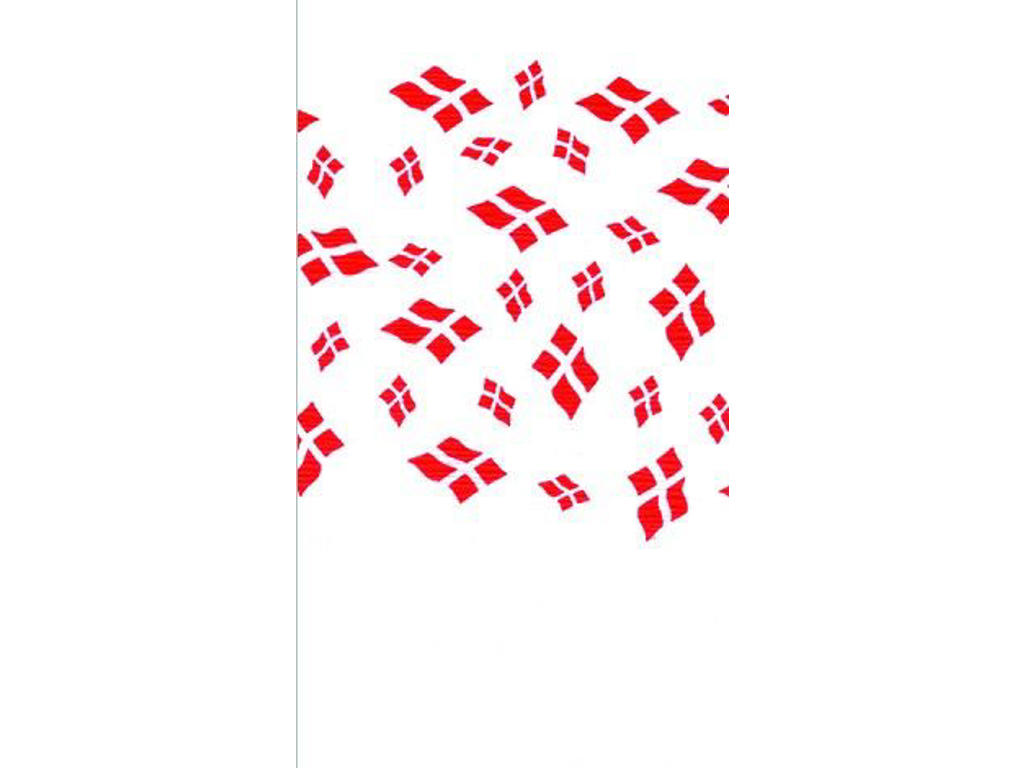 BORDDUG PRÆGET 1,2X8M MED FLAG  