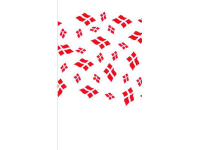 BORDDUG PRÆGET 1,2X8M MED FLAG  