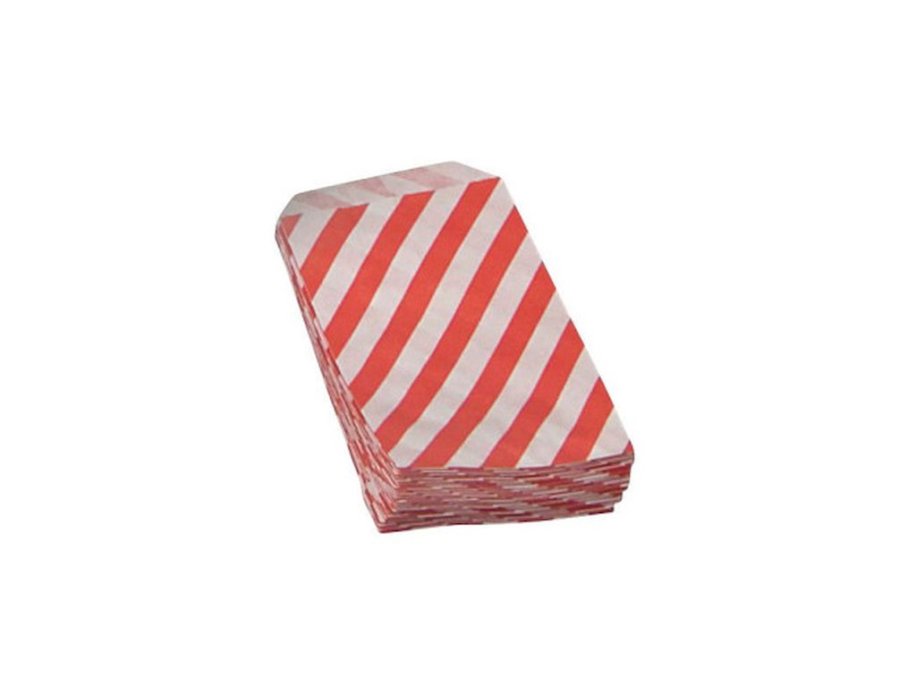 KONFEKTPOSE MED STRIBER 117-1 70 X 130 MM. ***