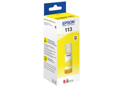 BLÆKPATRON EPSON 113 ECOTANK PIGMENT YELLOW INK BOTTLE C13T06B440 