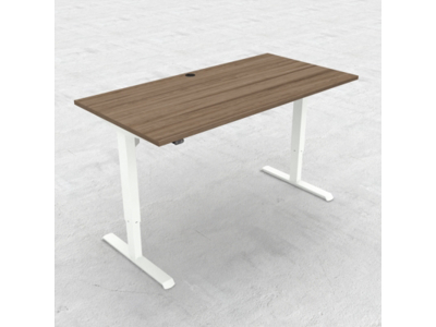 HÆVE/SÆNKEBORD VALNØD MED HVIDT  STEL 160X80CM 501-33 7W152 160-80S3 VM