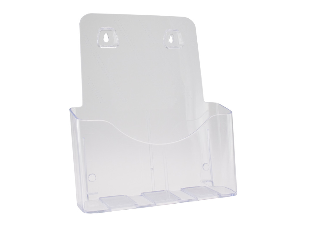 BROCHUREHOLDER BNT KLAR A4 1 RUM BORD/VÆG 297X210MM 370500