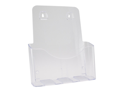 BROCHUREHOLDER BNT KLAR A4 1 RUM BORD/VÆG 297X210MM 370500