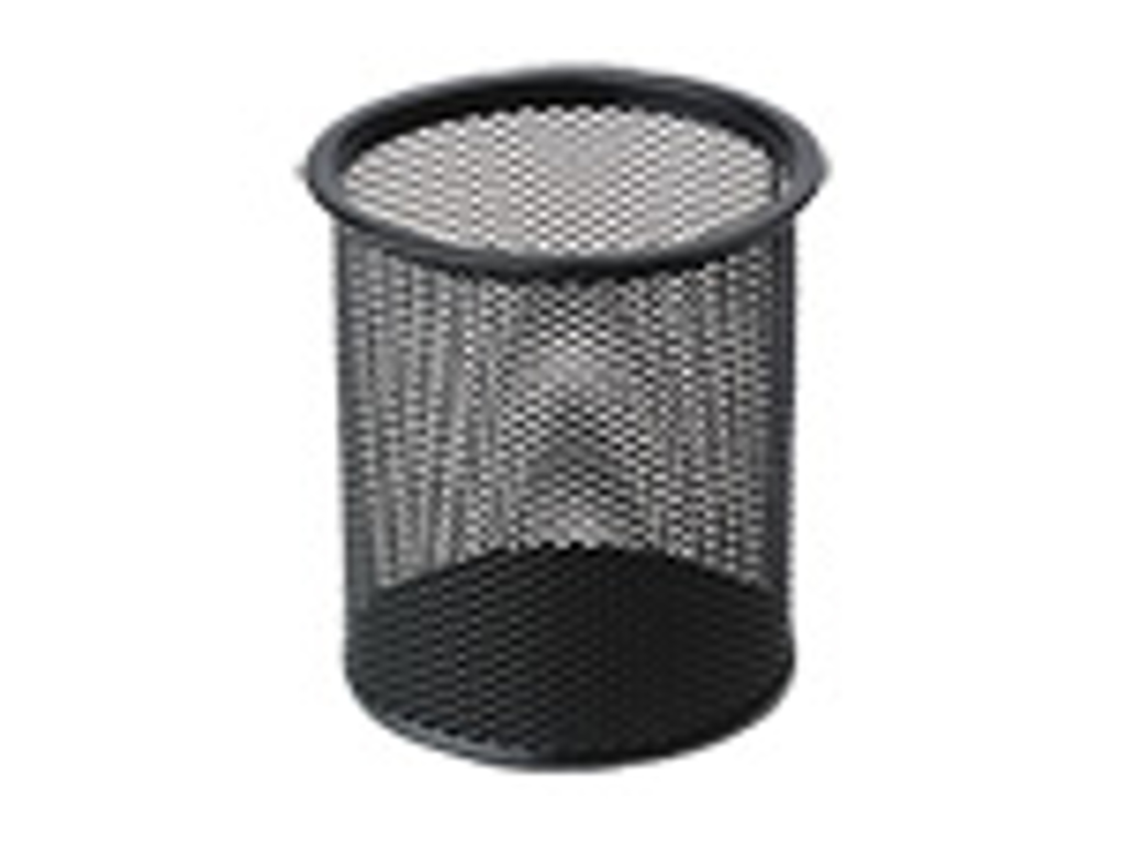 BLYANTHOLDER METALFLET SORT RUND Ø9X10CM 