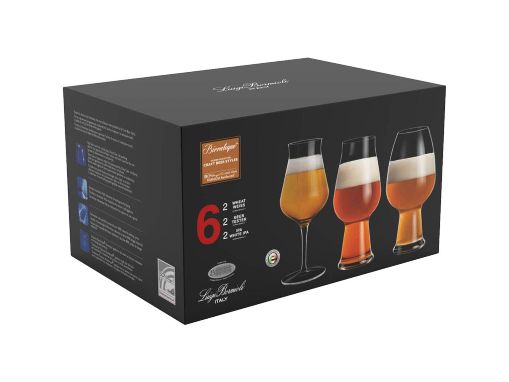 ØLGLAS BIRRATEQUE 3 SLAGS A 2 STK TESTER KLAR 25 ÅRS GARANTI 