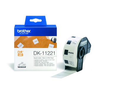 ETIKET TIL BROTHER LABELPRINTER** 23 X 23 MM 1000 STK DK11221 