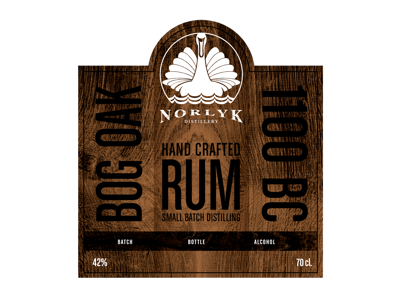 NORLYK DESTILLERI BOG OAK RUM 70CL. 42% 