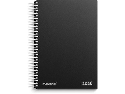 KALENDER MAYLAND 2026 26210000 DAGKALENDER SORT PP-PLAST 17,5X13,5CM