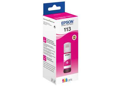 BLÆKPATRON EPSON 113 ECOTANK PIGMENT MAGENTA INK BOTTLE C13T06B340 