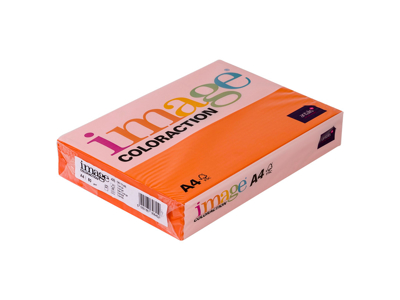 KOPIPAPIR IMAGE COLORACTION A4 80G MØRK ORANGE 48 500 ARK/PK *** 