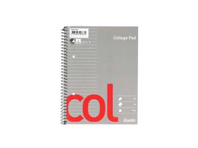 BLOK A5 KOLLEGIEBLOK BANTEX MED SPIRAL LINIERET 70 BLADE 70GR. 100051863