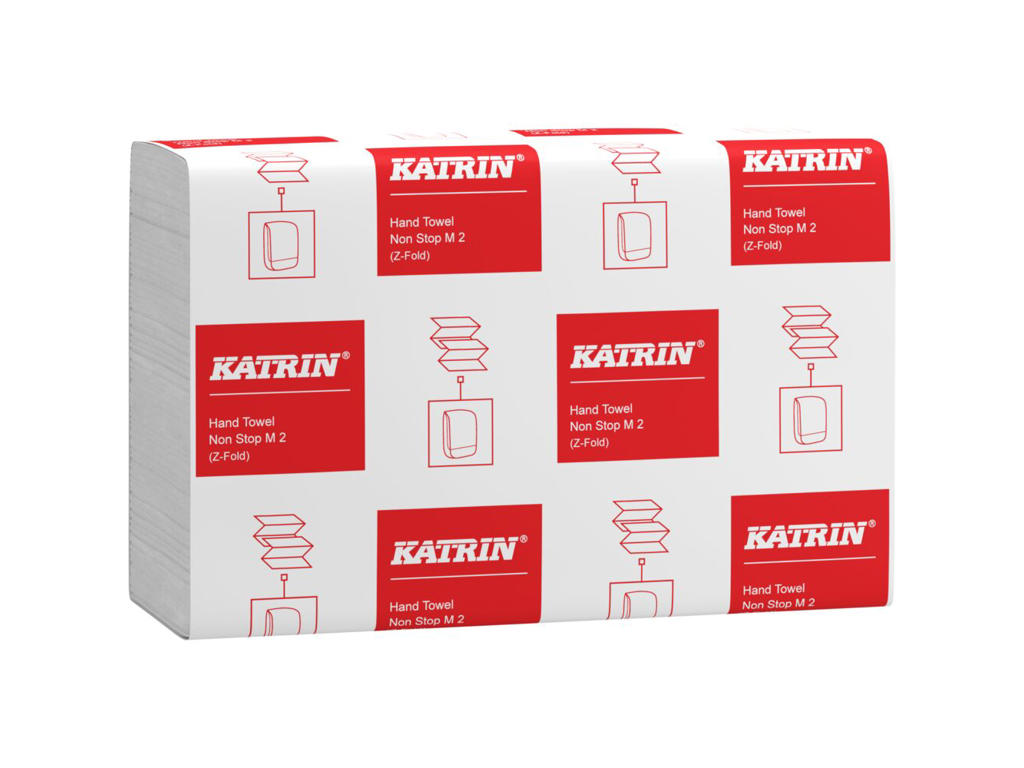 HÅNDKLÆDEARK KATRIN ONE-STOP 2-LAGS 24X20,6CM 8,5CM HVID 95223