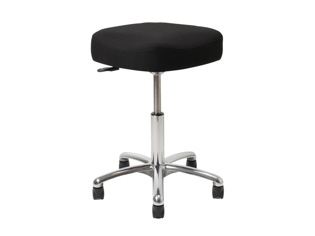 TABURET VELA SAMBA 410 SIDDEHØJDE 46-66CM, SÆDE MEDIUM. MAIN LINE PLUS SORT IF059