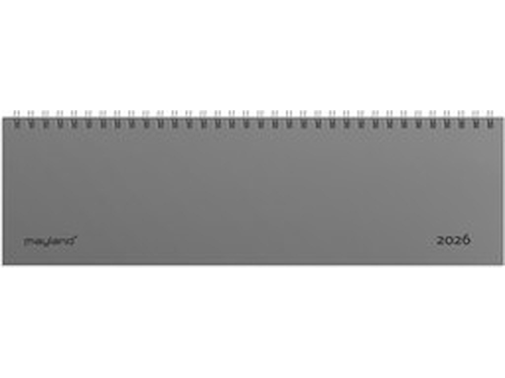 KALENDER MAYLAND 2026 26130000 DAG-UGE BORDKALENDER GRÅ PP-PLAST 