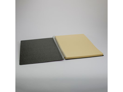 UDKLIPSBOG A4 22,4 X 30,3 CM. MED 50 GULE BLADE SORT, SYREFRI SIDER 866506