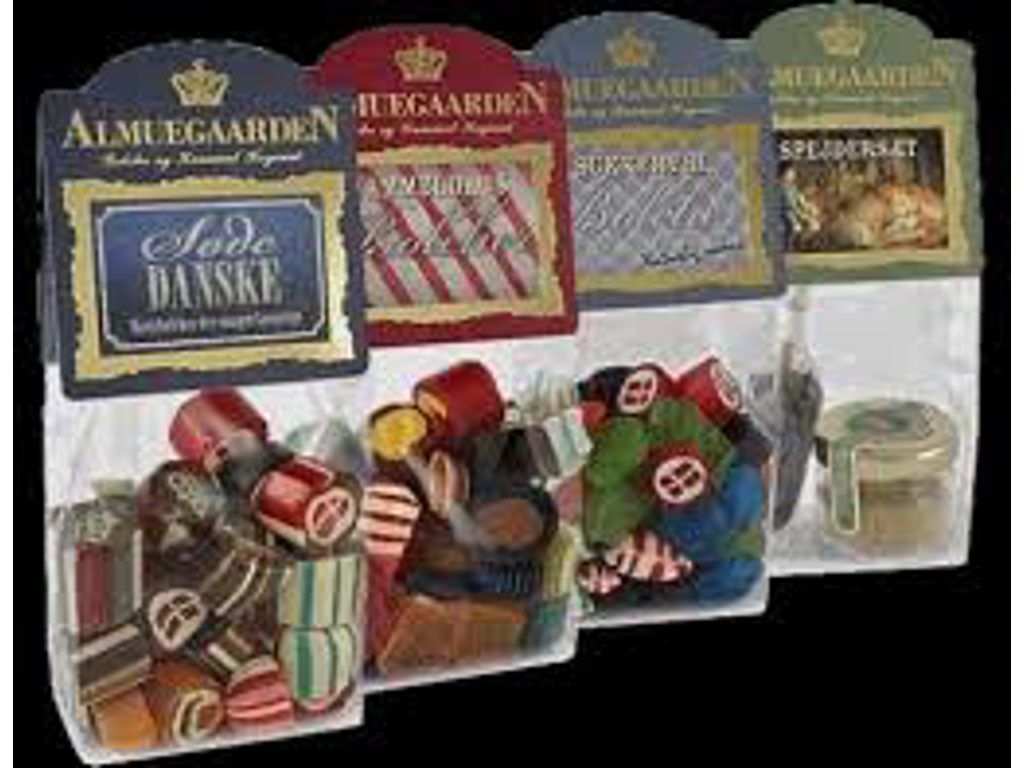 ALMUEGAARDENS LÆKKERIER BOLSJER  