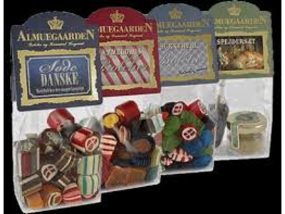 ALMUEGAARDENS LÆKKERIER BOLSJER  