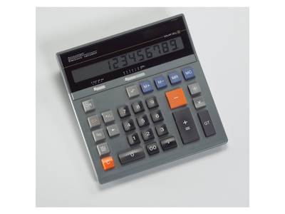 BORDREGNER ELECTRONIC CALCULATOR ACCOUNTANT SOLAR CELL.-ALTERNATIV TIL CASIO REVISORREGNER DS120 185X190MM