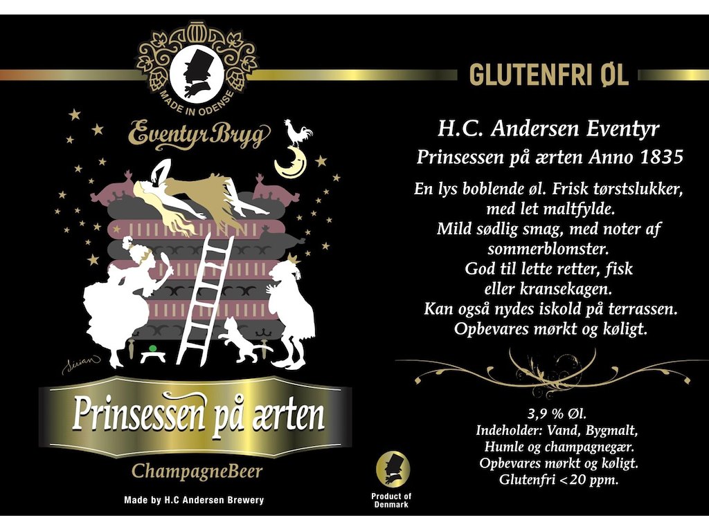 ØL H.C. ANDERSEN BRYGGERI PRINCESSEN PÅ ÆRTEN 50CL. 3,9%