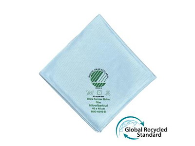 MICROFIBERKLUDE 40X40CM ULTRA SHINE BLÅ TIL GLASRENGØRING 106246