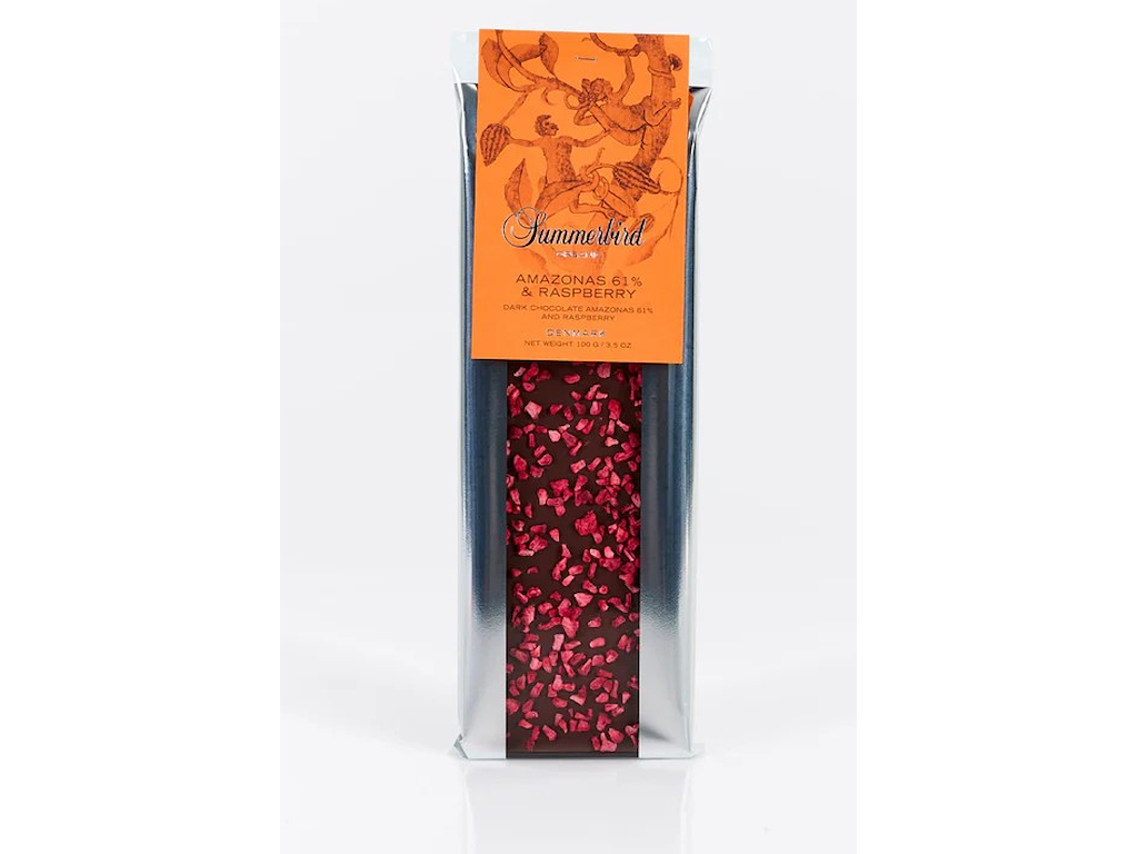 SUMMERBIRD CHOKOLADE AMAZONAS 61% & RASPBERRY 100GR. 5691