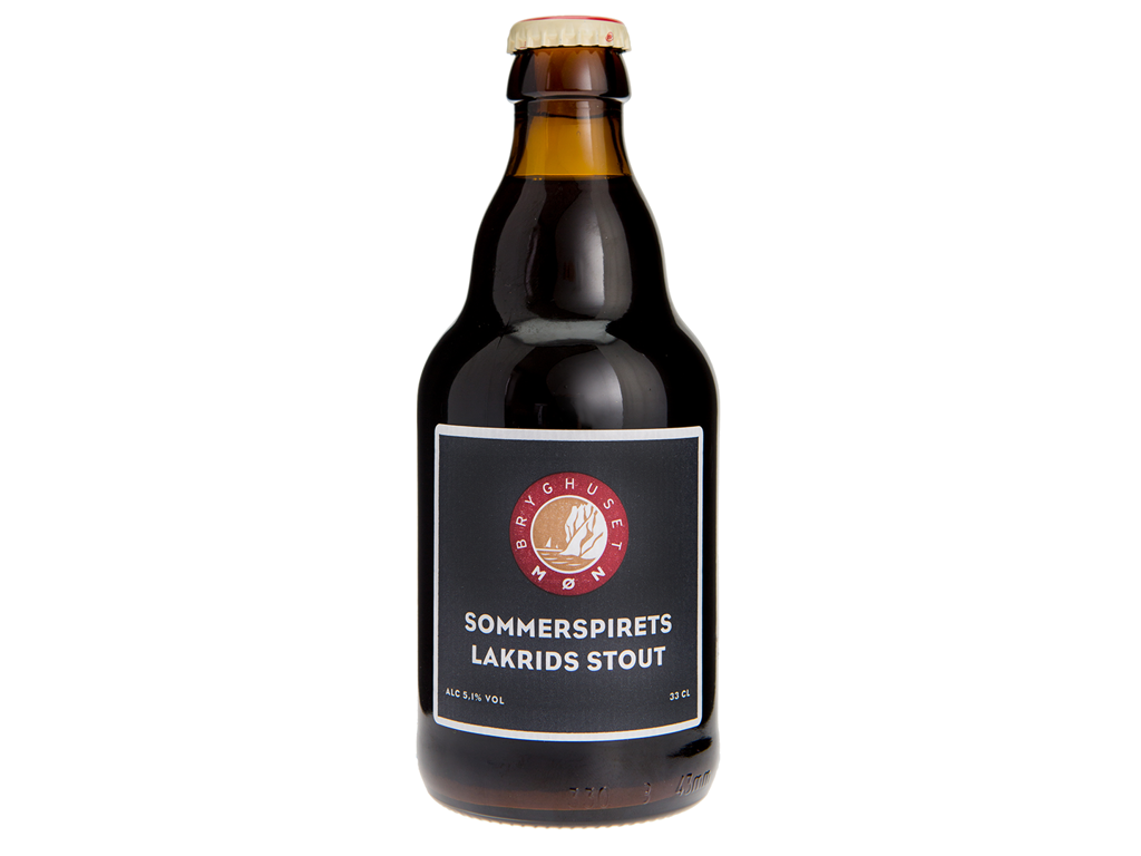 ØL BRYGHUSET MØN SOMMERSPIRETS LAKRIDS STOUT 5,1% 33CL. 