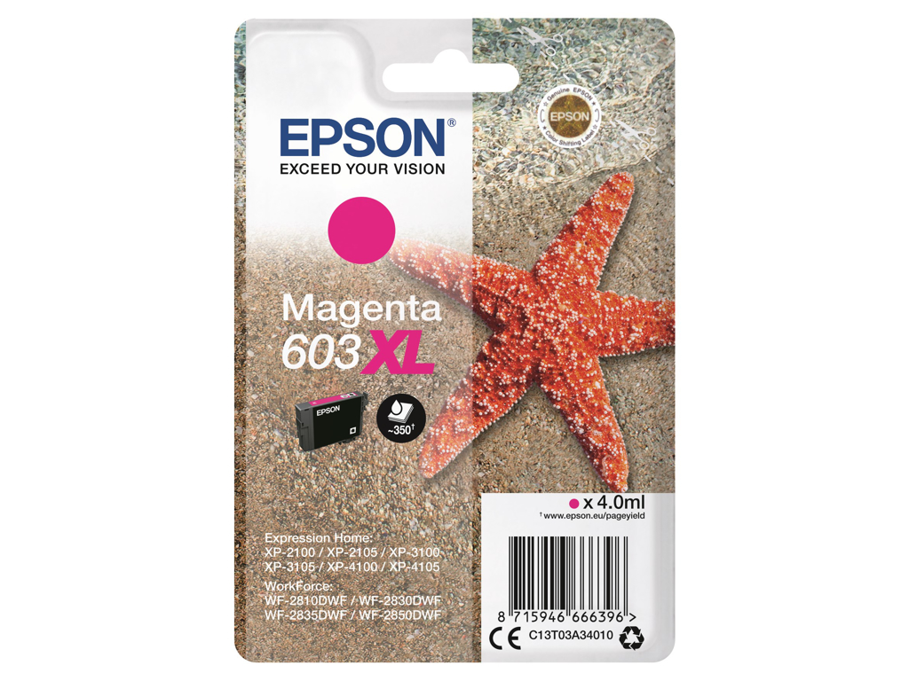 BLÆKPATRON EPSON 603XL MAGENTA  