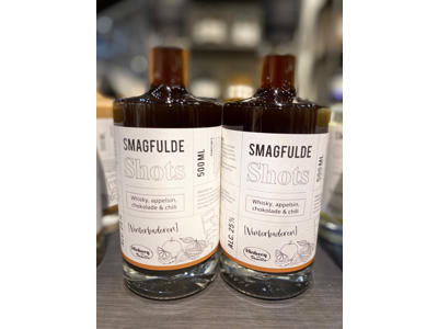 HINBERG SHOT WHISKY, APPELSIN, CHOKOLADE OG CHILI 25% 50CL. VINTERBADEREN