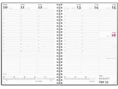 KALENDER MAYLAND 2026 26200000 A5 UGEKALENDER HØJFORMAT MØRKEGRÅ 14,8X21CM