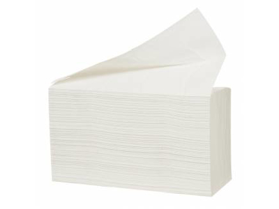 HÅNDKLÆDEARK 2-LAGS Z-FOLD NATUR 24X20X8CM A 4000 ARK  ERSTATTER 114111 SOM ER UDGÅET