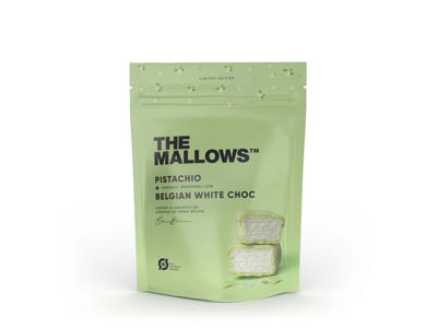 THE MALLOWS PISTACHIO+WHITE CHOC 90 GR. 