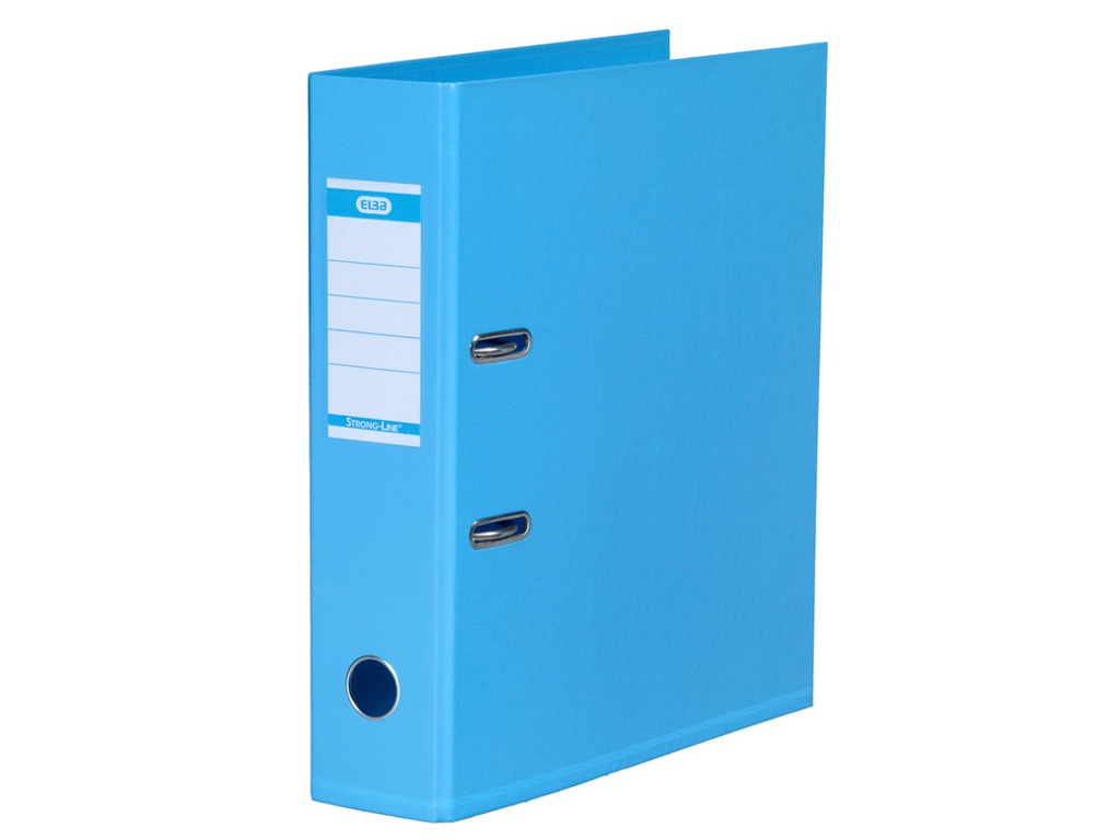 BREVORDNER ELBA A4 MED 80MM RYG LYSEBLÅ 141423