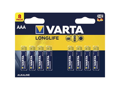 BATTERI VARTA LONGLIFE POWER AAA 8 STK.  