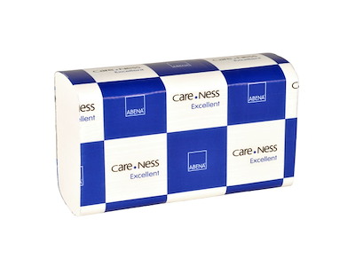 HÅNDKLÆDEARK ABENA CARE-NESS EXCELLENT 24X20,6X8CM 2-LAGS A 4000 ARK 