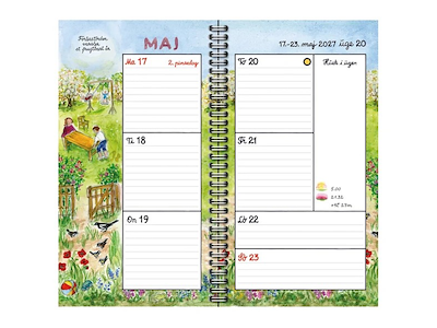 KALENDER PLAKATFORLAGET 2027 UGEKALENDERBOGEN 9,5X17CM 2739 