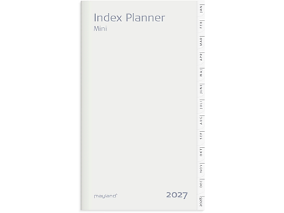 KALENDER MAYLAND 2027 27071500 INDEX PLANNER MINI REFILL 13,2X7,6CM