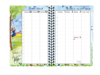 KALENDER PLAKATFORLAGET 2027 UGEKALENDER M. KOLON. 13,5X17,5CM